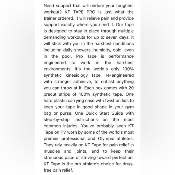 New KT Kinesiology Therapeutic Tape Strips Epic Purple NIB Sports Tape Roll - Picture 5 of 11